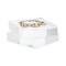 Clear Acrylic Blocks, Small Pedestal Riser for Display Stands (4x4x1 In, 2 Pack)